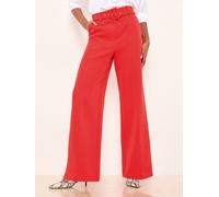 Lipsy Lipsy Red Belted Tailored Wide Leg Trousers