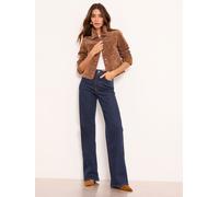 Lipsy Lipsy Rinse Wash Tailored Seam Detail Wide Leg Jeans
