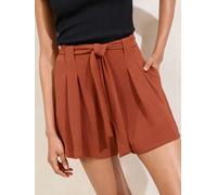 Lipsy Lipsy Rust Tie Waist Shorts Rust EU 34 (UK 6)