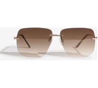 Lipsy Lipsy Square Rimless Sunglasses Brun Un an