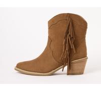 Lipsy Lipsy Tan Brown Standard fit Pull On Western Ankle Boots