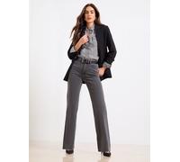 Lipsy Lipsy Washed Black Mid Rise Wide Leg Jeans