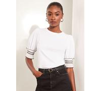 Lipsy T-shirt noir / blanc, Taille L