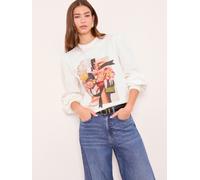 Lipsy Lipsy White Bisou Print Sweatshirt