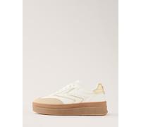 Lipsy Lipsy White Faux Suede Chunky Platform Sports Trainer