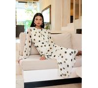 Lipsy Lipsy White Long Sleeve Underbust Fit And Flare Midi Dress White EU 40 (UK 12)