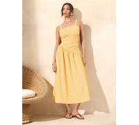 Lipsy Robe jaune / blanc, Taille 42
