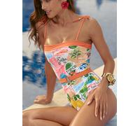 lipsy Maillot de bain Lipsy à ceinture avec finitions Or orange FR 36 (EU 34)