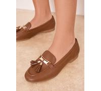 Lipsy Mocassins Lipsy Vêtements de travail à glands avec bout en amande Marron fauve EU 39 W (UK 6)