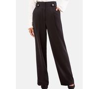 Lipsy Pantalon à pince brun foncé, Taille 42