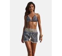 Lipsy Pantalon beige clair / bleu marine, Taille 48-50