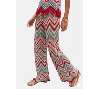 Lipsy Pantalon crème / turquoise / rose ancienne / rouge, Taille 34
