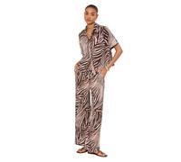 Lipsy Pantalon écru / marron / chocolat, Taille 44