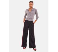 Lipsy Pantalon lie de vin / noir, Taille 38
