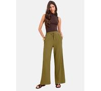 Lipsy Lipsy Olive Green Elasticated Waist Stretch Jersey Trousers