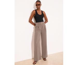 Lipsy Pantalons Lipsy marron vison habillés à ceinture taille basse