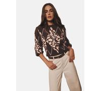 Lipsy Pull-over brun foncé / rose clair, Taille XS