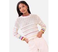 Lipsy Pull-over crème / jaune clair / lavande / bordeaux, Taille L