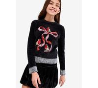 Lipsy Pull-over gris / rouge / noir, Taille 168