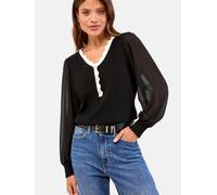 Lipsy Pull-over or / noir / blanc, Taille L