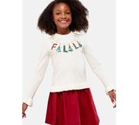 Lipsy Pull-over or / sapin / rouge sang / blanc cassé, Taille 152