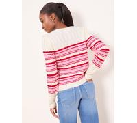 Lipsy Pull-over rose clair / rouge / blanc cassé, Taille XL