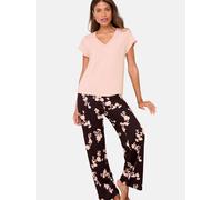 Lipsy Pyjama bleu marine / rose, Taille XL