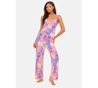 Lipsy Pyjama bleu roi / rose / rose clair, Taille M