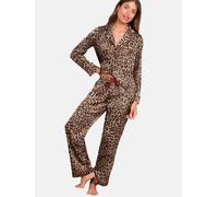 Lipsy Pyjama marron / cappuccino / bordeaux, Taille S-M