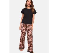 Lipsy Pyjama marron / rosé / noir, Taille XXL-XXXL