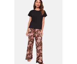 Lipsy Pyjama marron / rosé / noir, Taille XXL-XXXL