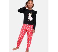 Lipsy Pyjama rouge / noir / blanc, Taille 152