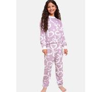 Lipsy Pyjama violet / blanc, Taille 128