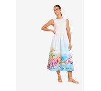 Lipsy Robe beige / azur / jaune / rose clair, Taille 34