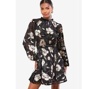 Lipsy Robe beige / beige foncé / noir, Taille 42