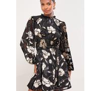 Lipsy Robe beige / crème / noir, Taille 40