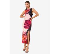 Lipsy Robe bleu nuit / homard / rosé / rose foncé, Taille 42