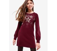 Lipsy Robe bordeaux / argent, Taille 140