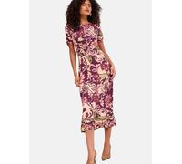 Lipsy Robe camel / vert / violet, Taille 42