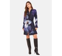 Lipsy Robe-chemise bleu / bleu marine / violet / blanc, Taille 40