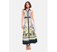 Lipsy Robe-chemise bleu cobalt / jaune / noir / blanc, Taille 44