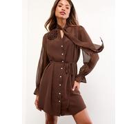 Lipsy Robe-chemise chocolat, Taille 42