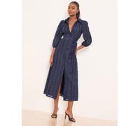 Lipsy Robe-chemise bleu marine, Taille 40