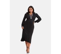 Lipsy Robe-chemise noir / blanc, Taille 44