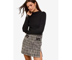 Lipsy Robe citron / noir / blanc, Taille 40