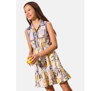 Lipsy Robe citron vert / olive / violet foncé / blanc naturel, Taille 140