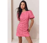 Lipsy Robe courte Lipsy texturée 3D rose à manches courtes Rose FR 44 (EU 42)
