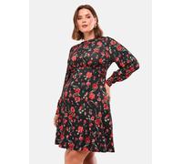 Lipsy Robe 'Lipsy Mini Floral' vert / rouge / noir, Taille 48