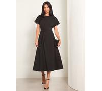 Lipsy Robe mi-longue à Manches courtes et naud latéral Lipsy FR 36 (EU 34)