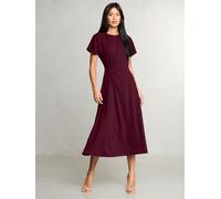 Lipsy Robe mi-longue à Manches courtes et naud latéral Lipsy rouge FR 40 (EU 38)